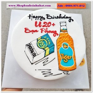 Bánh Sinh Nhật Hình Lon Bia Chai Rượu - LK13